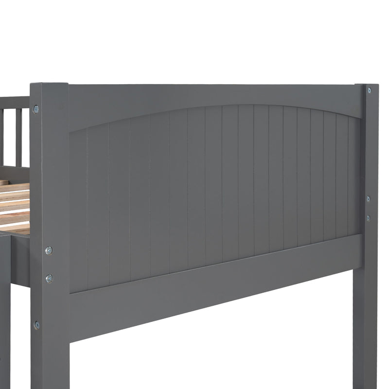 Bunk Bed With Loft And 2 Drawers