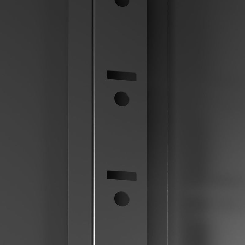 Metal Wall Mounted Tool Storage Cabinet With 2 Locking Doors, Adjustable Shelf, And Drawer
