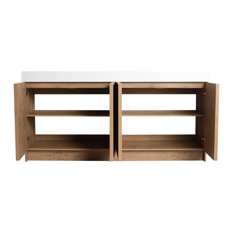 Freestanding Bathroom Vanity With Sink, Soft Close Doors