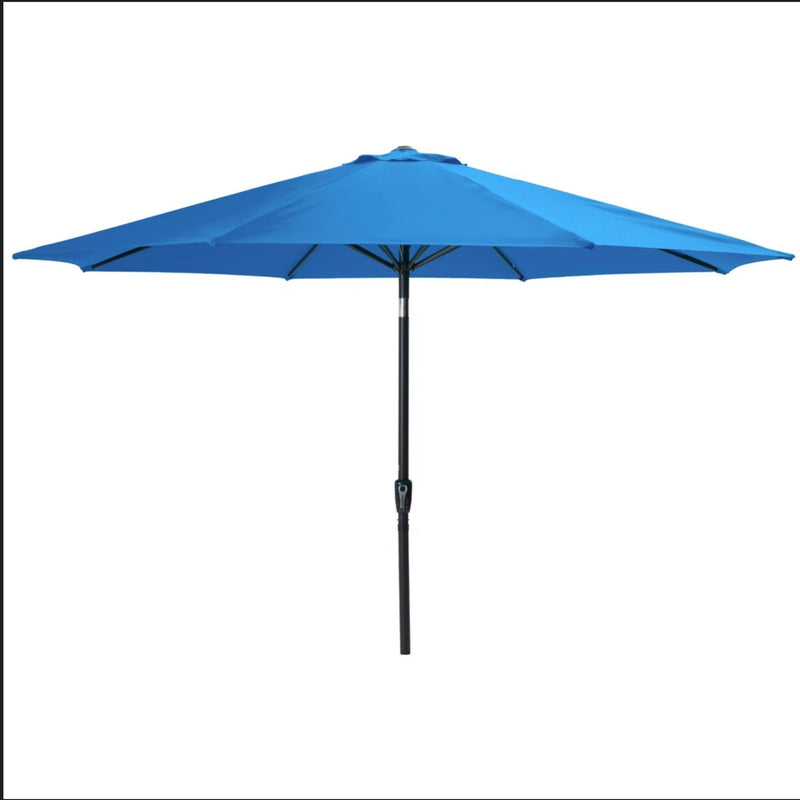 Patio Umbrella With Crank Lift And Tilt, UV-Resistant Canopy