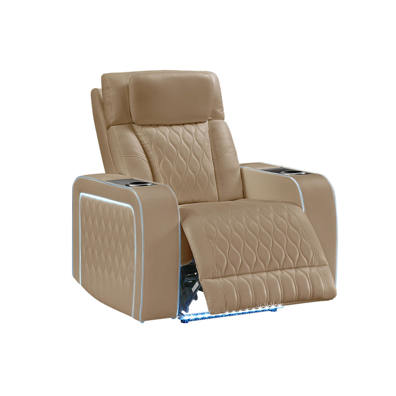 Electra - Power Reclining Set With Power Headrests, Massage And LED Lighting