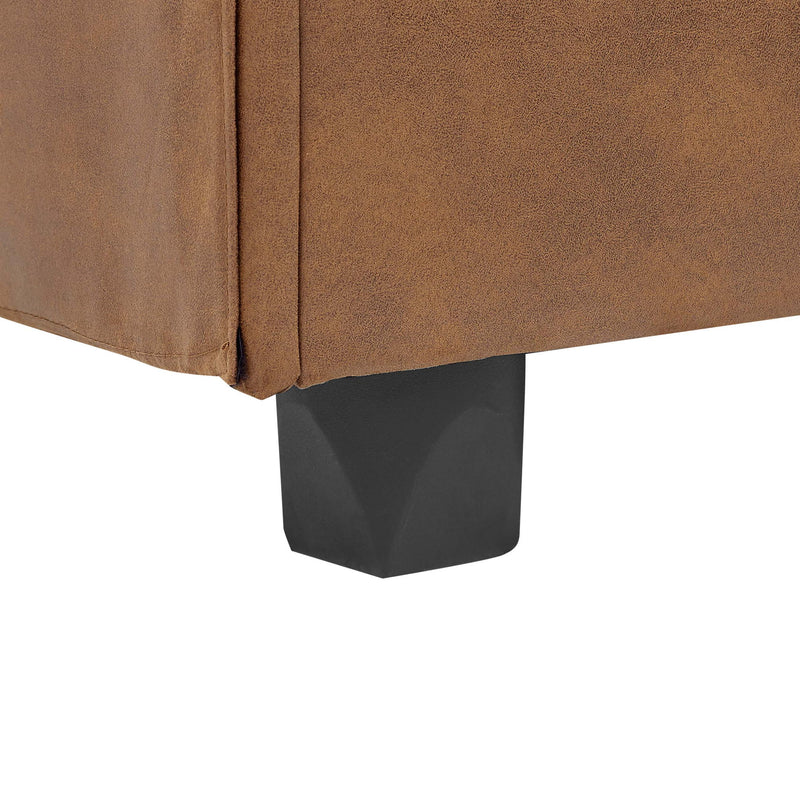 Modular Sectional, Customizable Layout, Removable Cushions - Brown