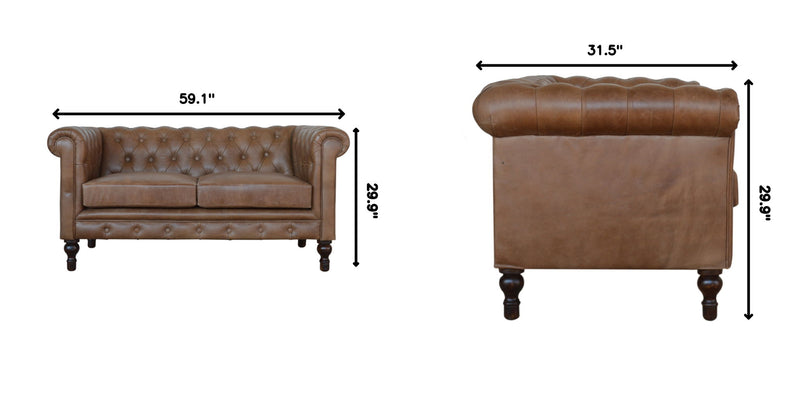 Buffalo - Chesterfield Sofa - Brown
