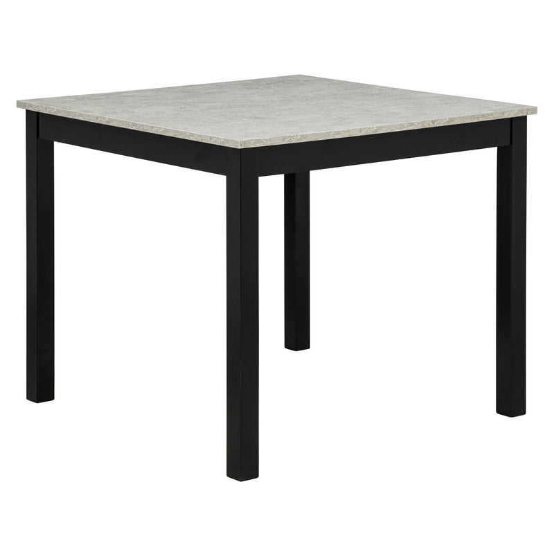 Modern 4 Person Dining Table Set With 4 Chairs