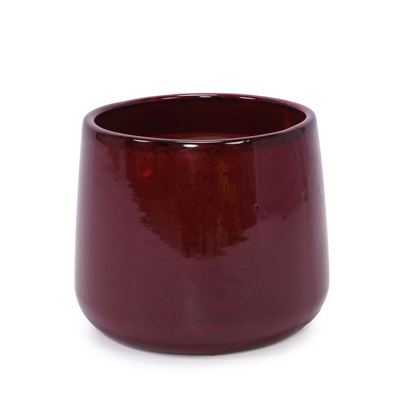 4 Pieces Planter Pot, Indoor Outdoor Flowerpot For Patio, Garden, Or Windowsills - Bean Paste Red