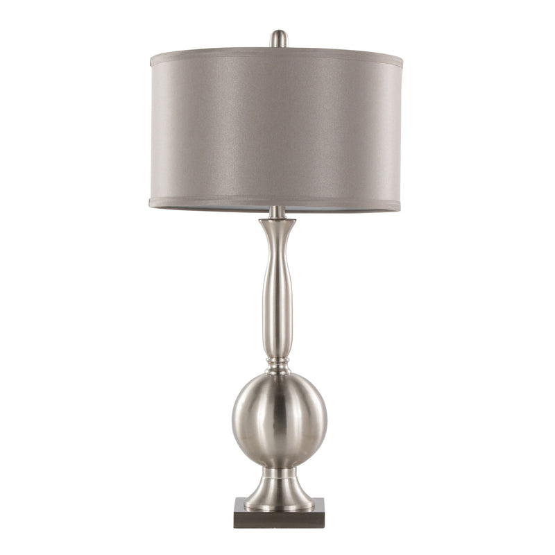 Joan - Contemporary Table Lamp (Set of 2) - Brushed Nickel