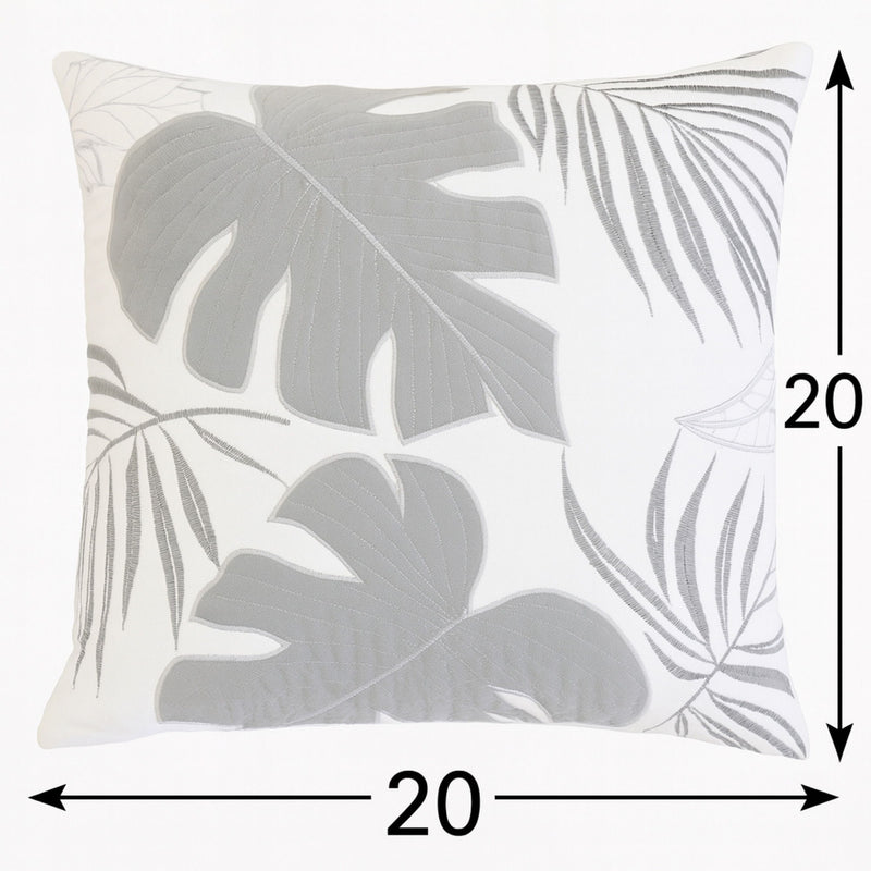 Autumn Vibes Leaf Accent Pillow