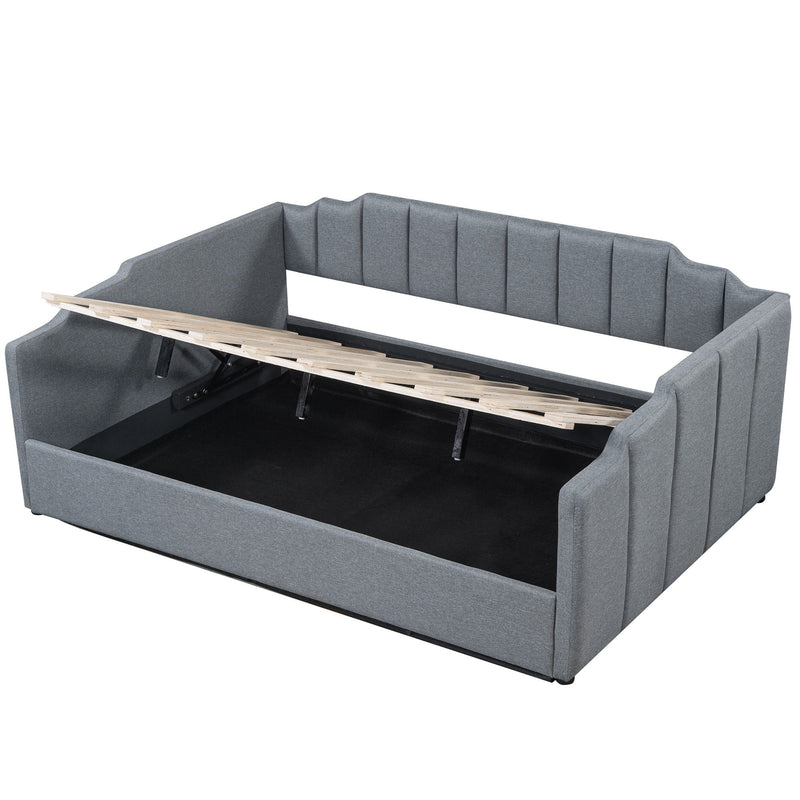 Modern Upholstered Daybed With Underneath Storage