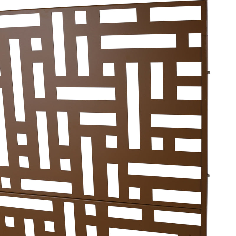 Decorative Freestanding Metal Privacy Screen For Indoor & Outdoor Use