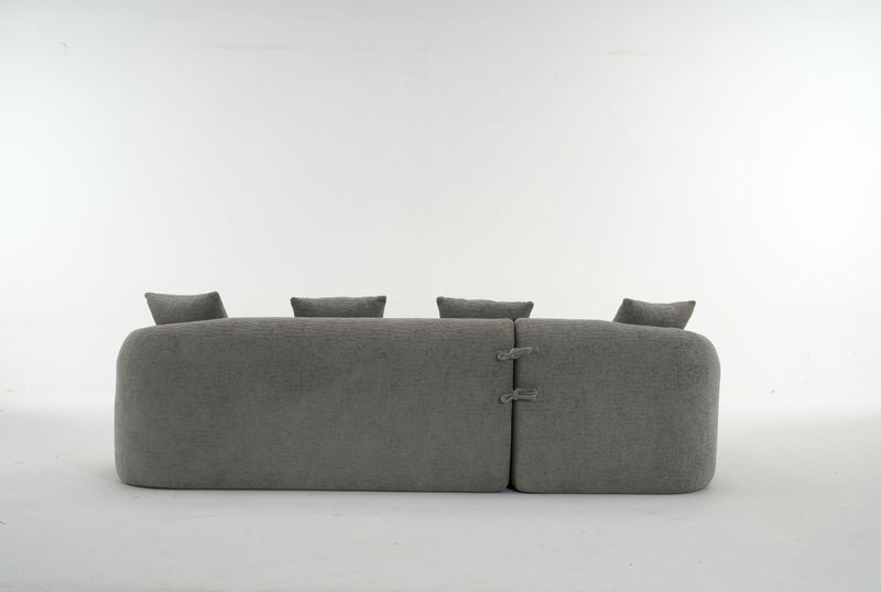 Combined Sofa With 4 Pillows