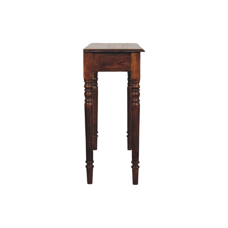 Turned Legs Drawer Console Table