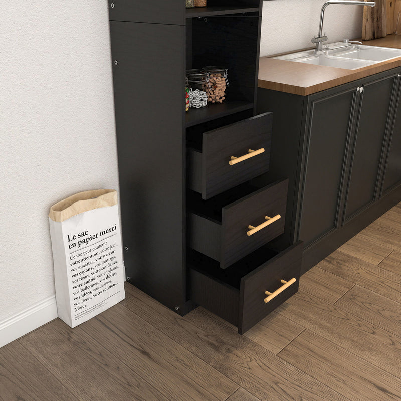 Tall Storage Cabinet With Drawers And Shelves