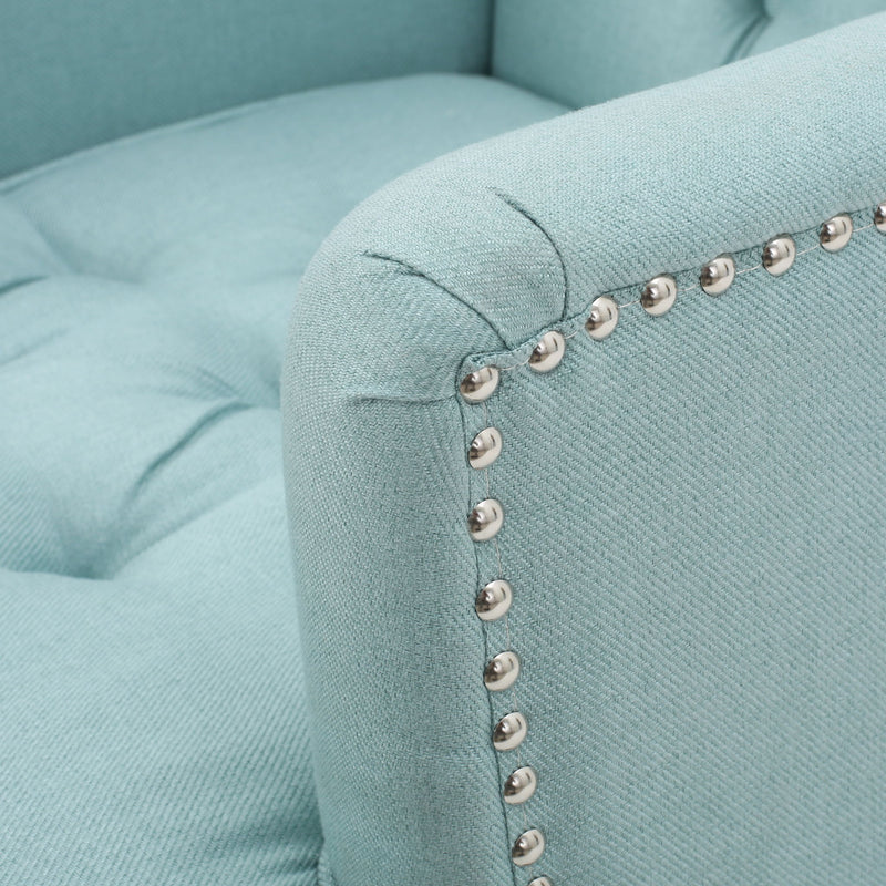 Harrison - Tufted Club Chair With Button Tufted Back And Birch Wood Legs
