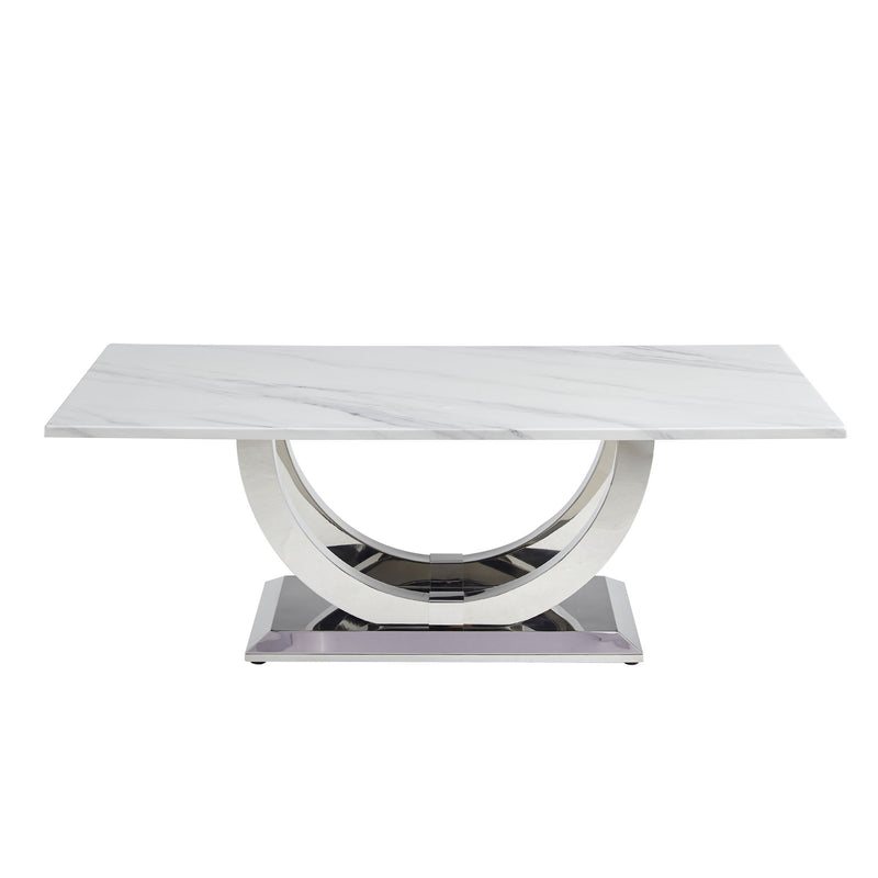 Rectangular Coffee Table With Base