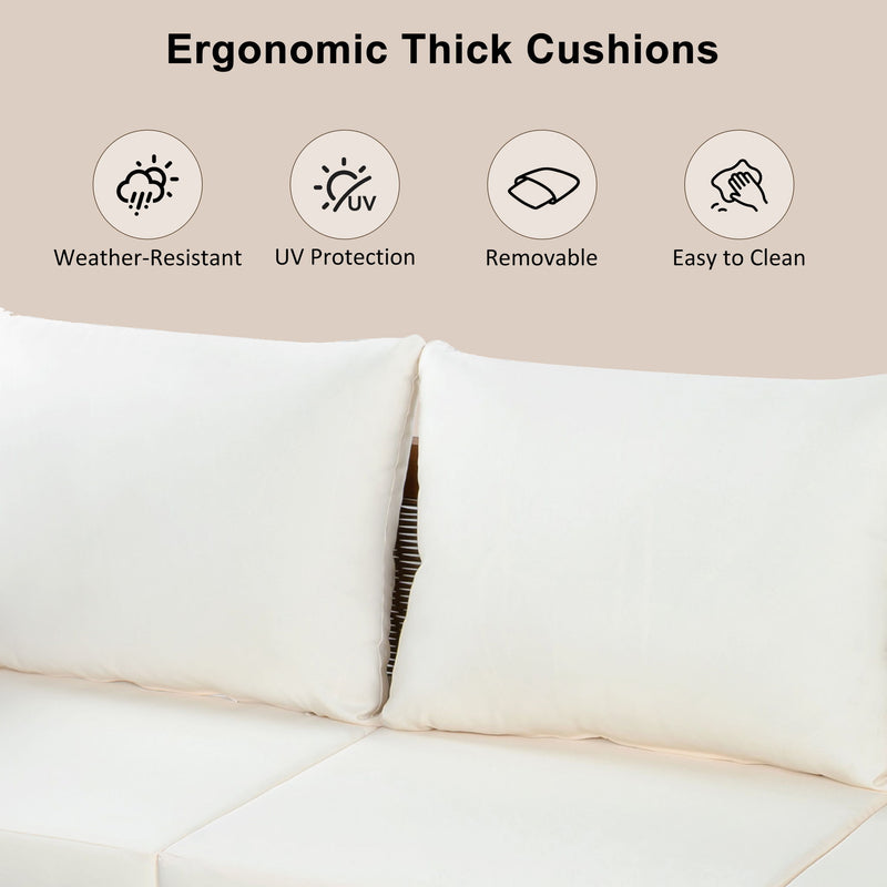 2 Piece Outdoor Armchair Set With Cushion
