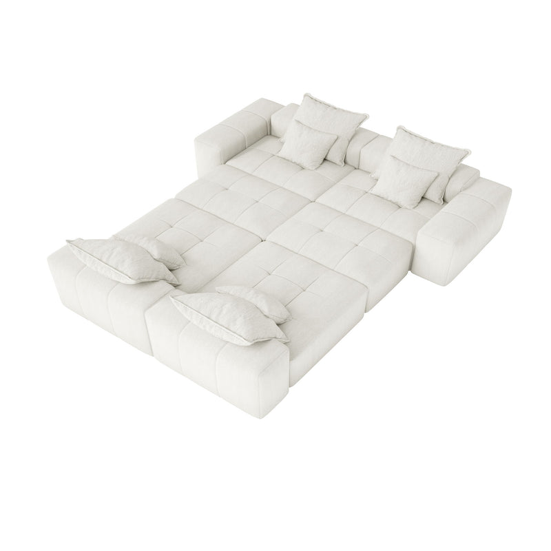 Modern Oversized Diy Combination Modular Sectional Sofa With Pillows