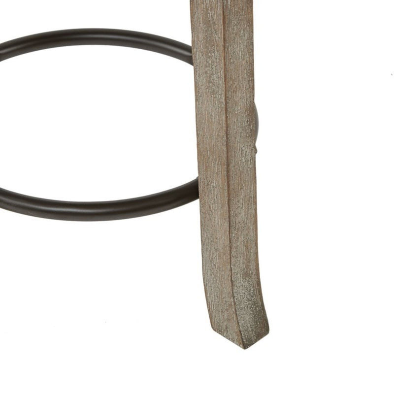 Swivel Counter Stool - Cream / Reclaimed Gray