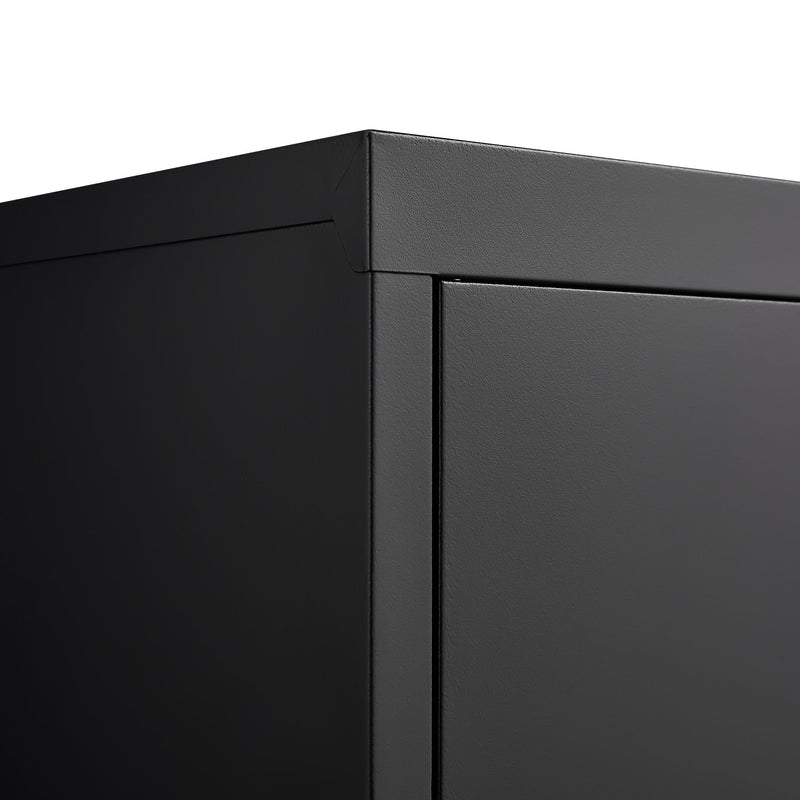 Metal Storage Cabinet With Locking Doors And Adjustable Shelf, Folding Filing Storage Cabinet, Folding Storage Locker Cabinet For Home Office, School, Garage