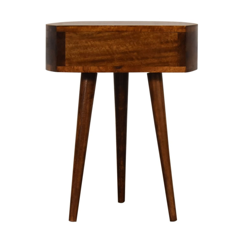 Semi Circle Nightstand - Chestnut
