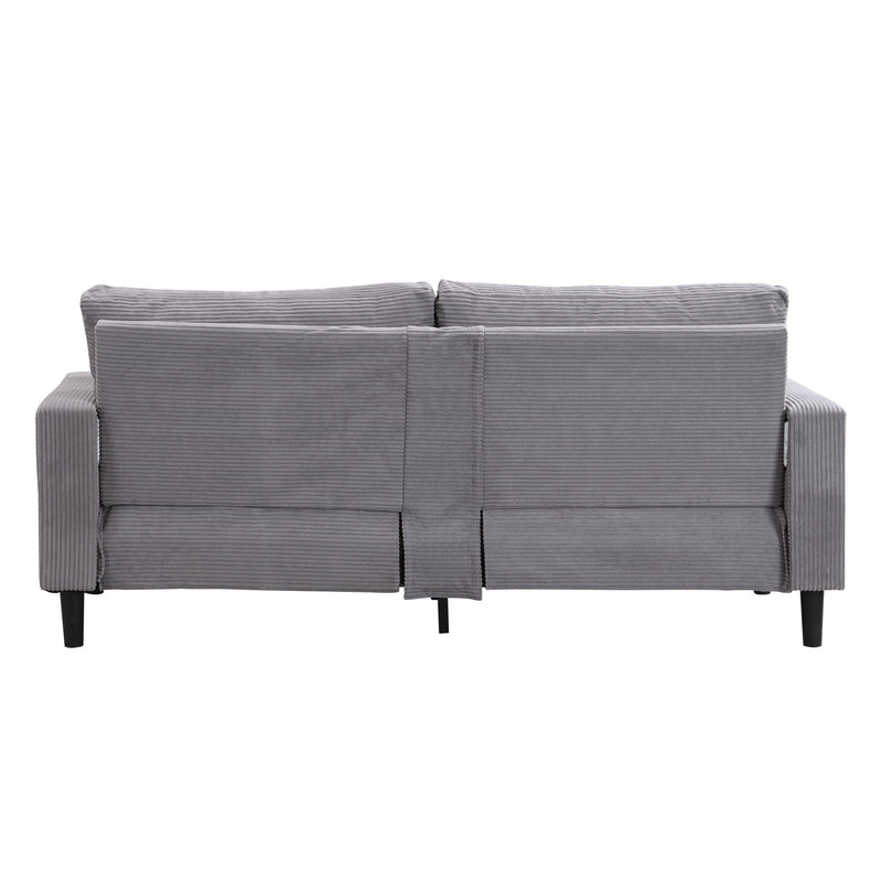 Modern Upholstered 2 Piece Sofa Set With 3 Seater And 2 Seater