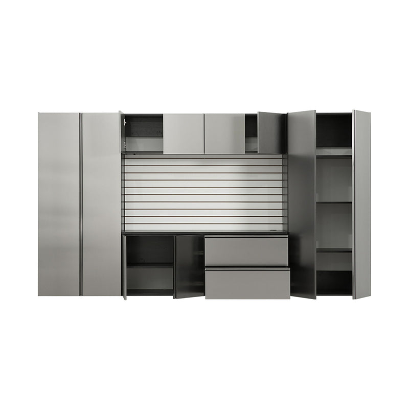 Nova Series - Garage Cabinet Set A With Soft Closing Doors - Dark Gray
