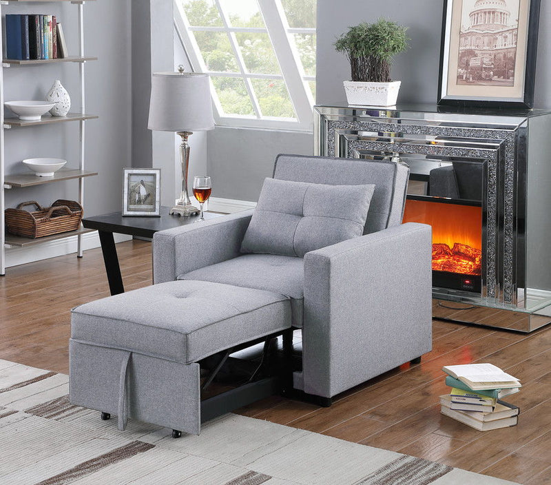 Zoey - Convertible Sleeper Chair With Side Pocket