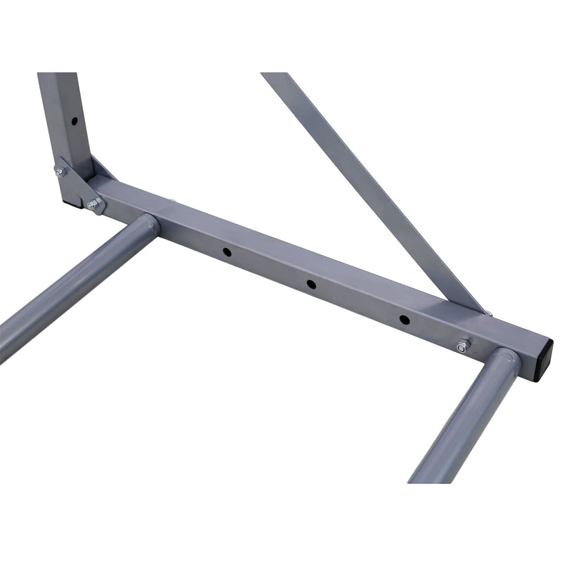 Wall-Mounted Folding Tire Storage, 30.5 To 50.5" Wide, Supports 300 Pounds - Gray