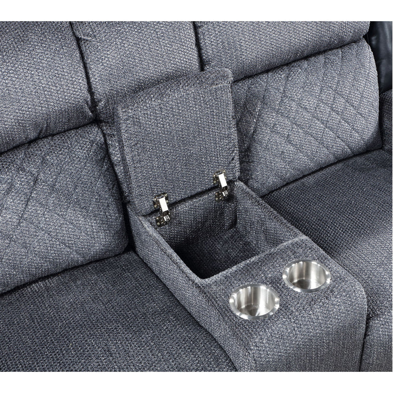 Alicia - Console Reclining Loveseat - Gray