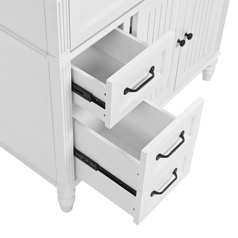 Bathroom Vanity With Sink, Freestanding Cabinet & Drawers