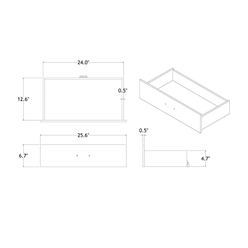 Charlston - 5 Piece Bedroom Set With LED Headboard