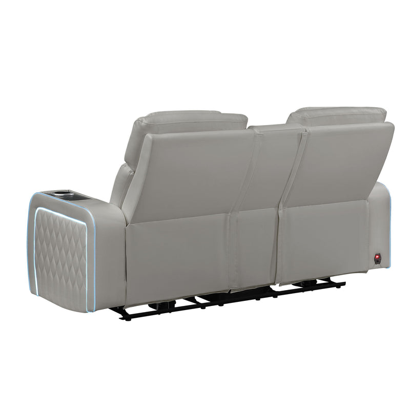 Electra - Power Reclining Set With Power Headrests, Massage And LED Lighting
