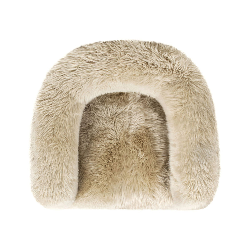 Avalon - Genuine Sheepskin Fur Split Barrel Back Accent Chair - Natural Blonde