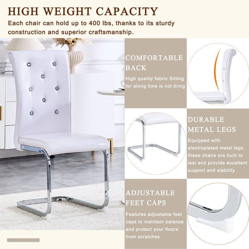 Elegant Design Upholstered Dining Chairs