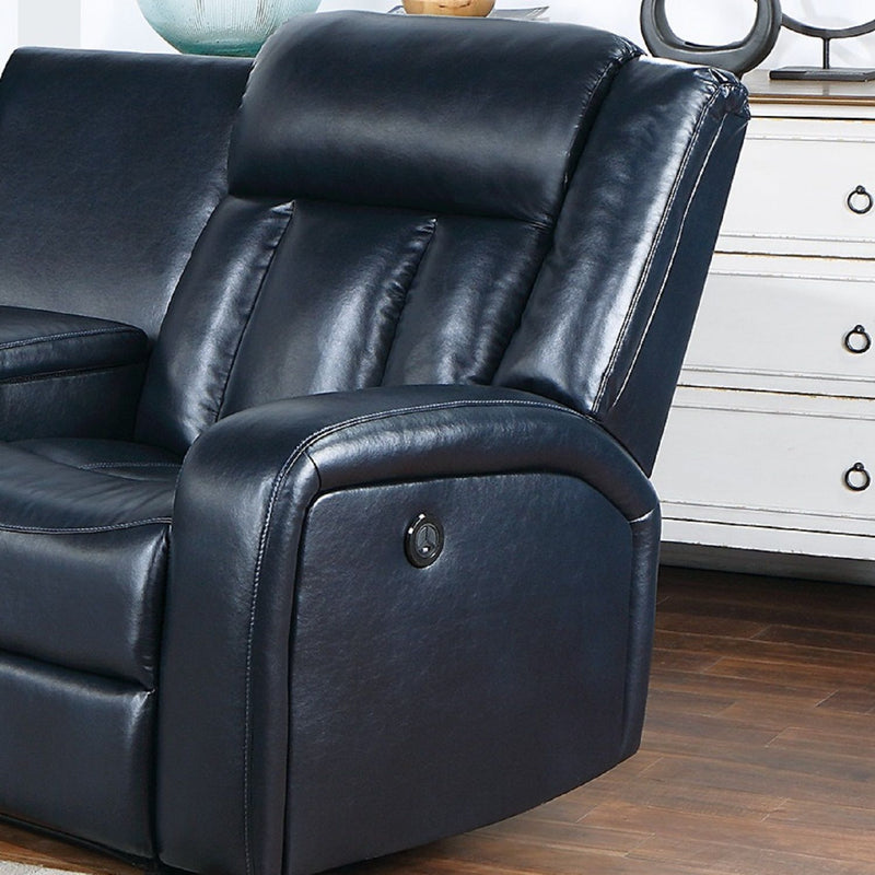 Reclining Sectional Sofa Set With Console Cup Holders USB Ports And Track Arms
