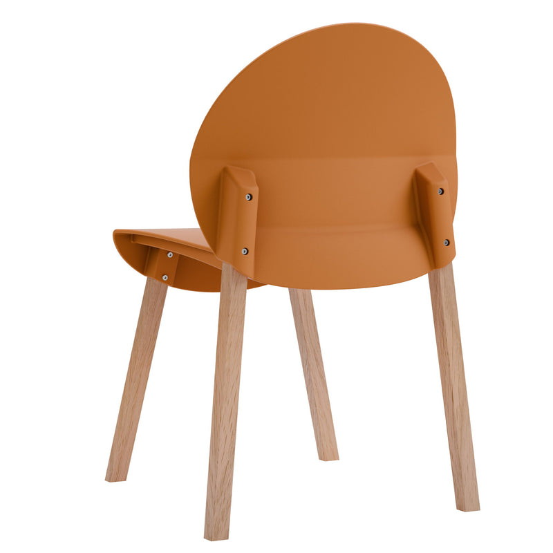 4 Piece Set Of Single Chairs With A Design Combining Modern And Traditional Elements