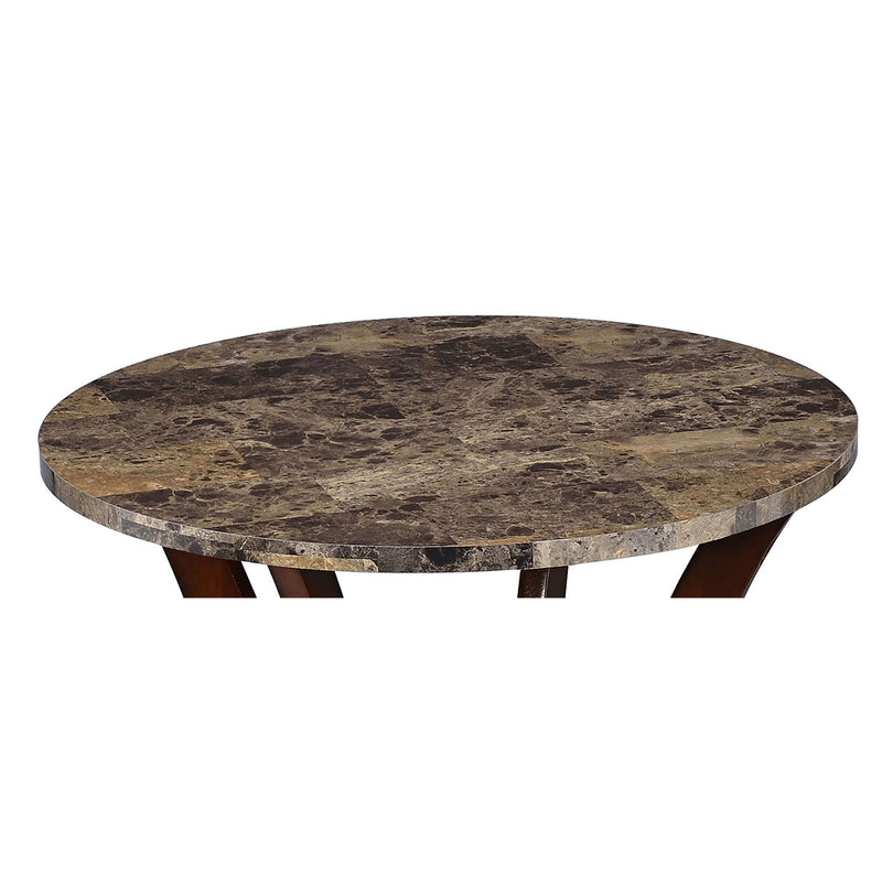 Round Accent Table - Brown
