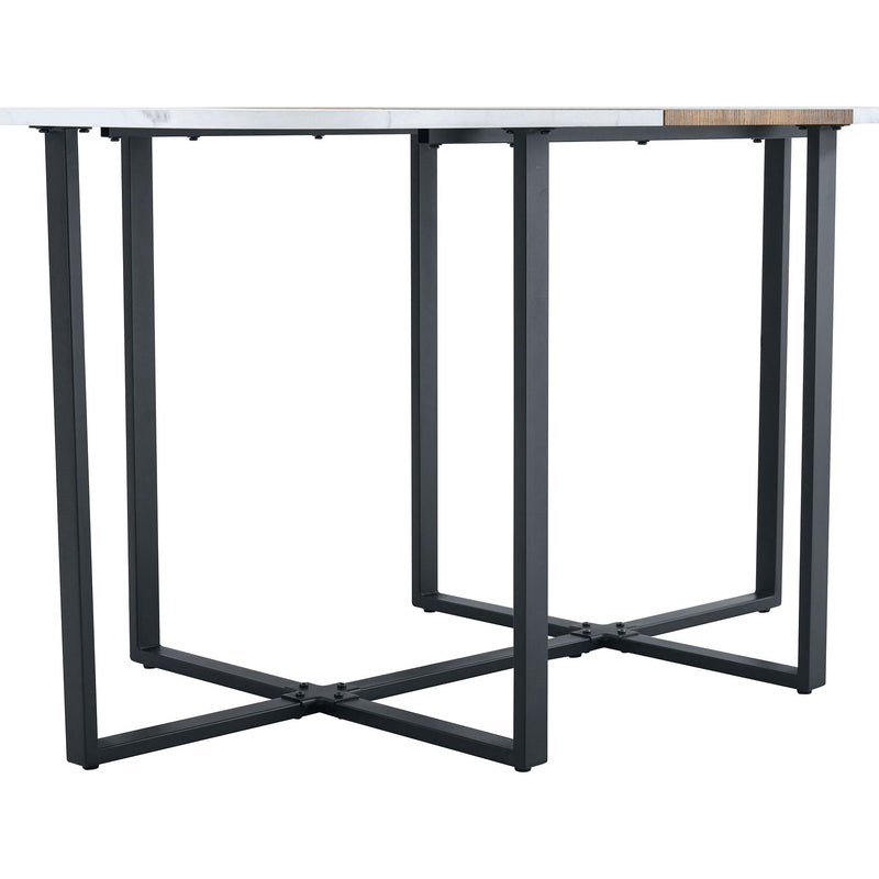 2 Tone Dining Table For Modern Minimalist And Industrial Styles