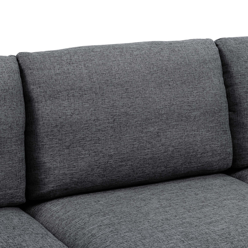 Upholstered Modular Sectional & Tall Legs