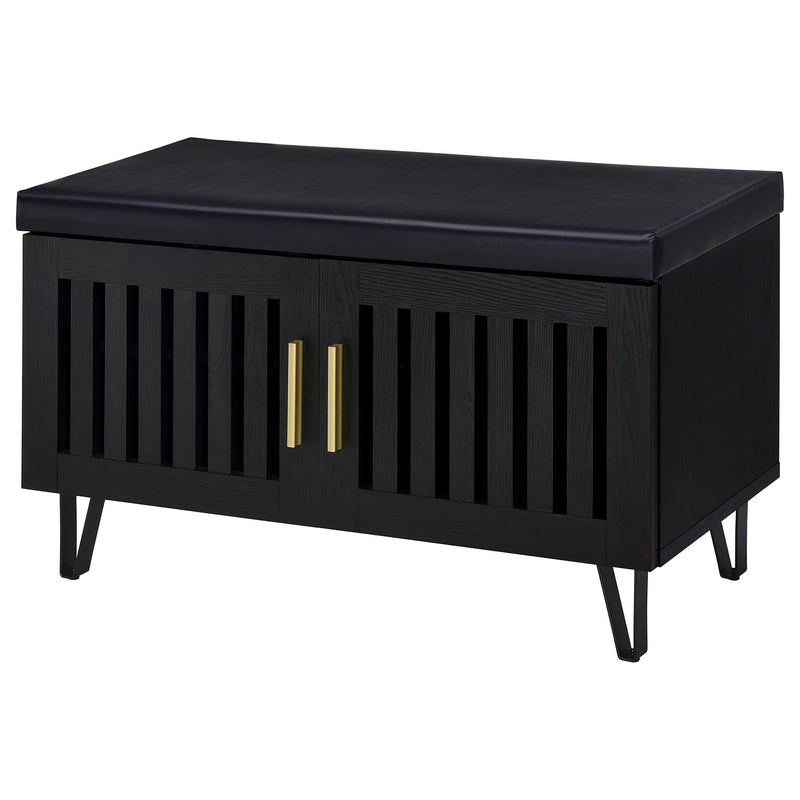 Clackamas - 2 Door Storage Bench With Padded Seat