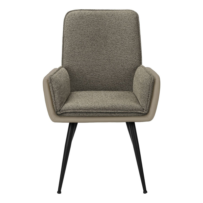 Dining Chair For Kitchen (Set of 2) - Brown - Polyester