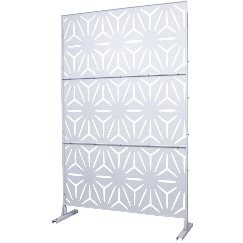 Outdoor & Indoor Metal Privacy Screen, Freestanding Decorative Panels