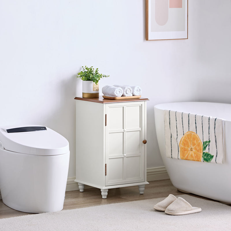Floor Cabinet With Adjustable Shelf, Storage For Entryway