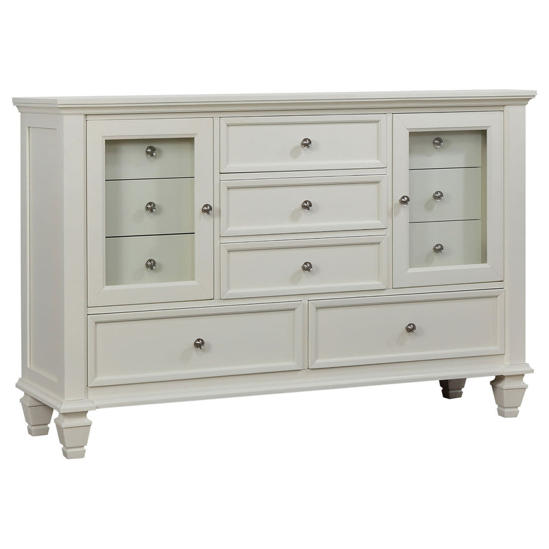 Rocco - 4 Piece Queen Bedroom Set - Cream White