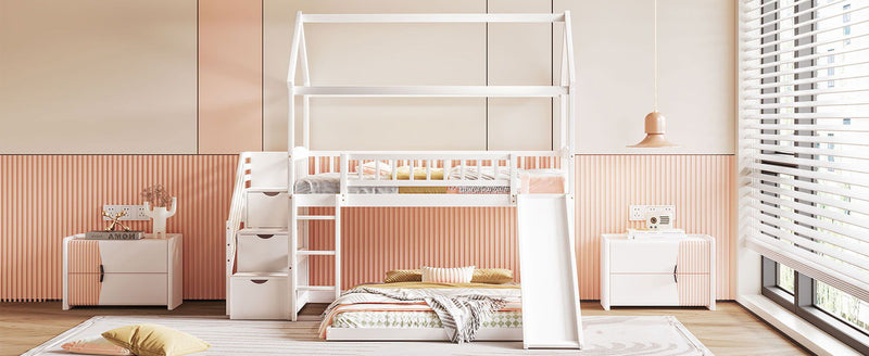 House Bunk Bed With Slide