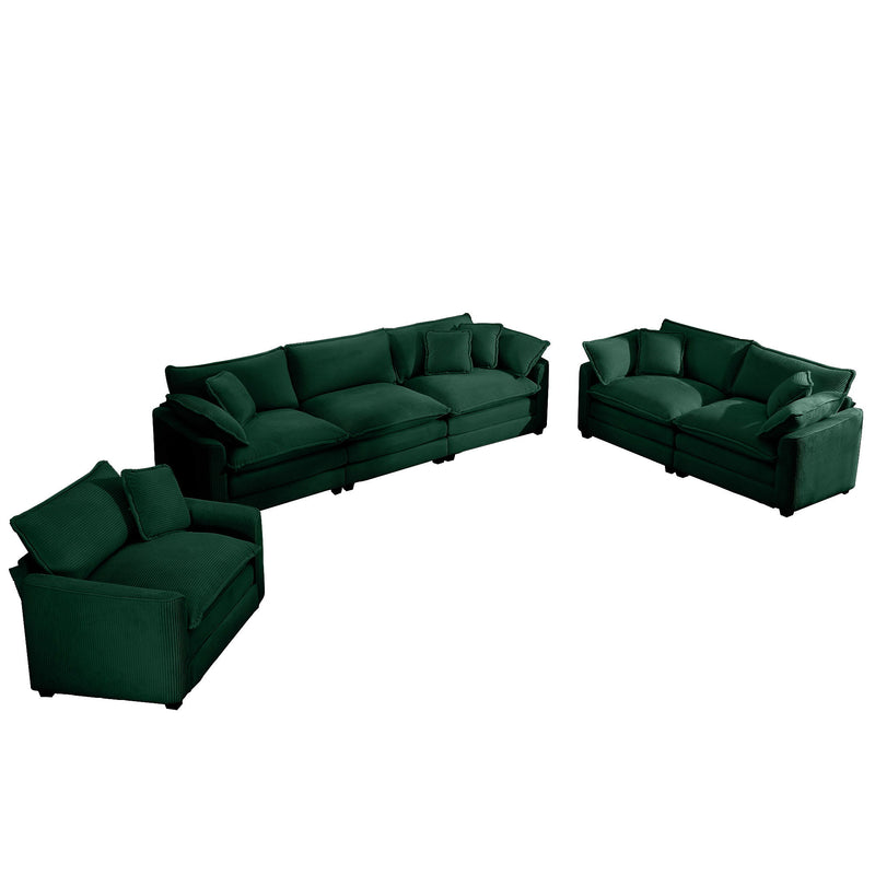 Elegant Oversized Sectional Sofa Set With Deep Seats And Flexible Layout