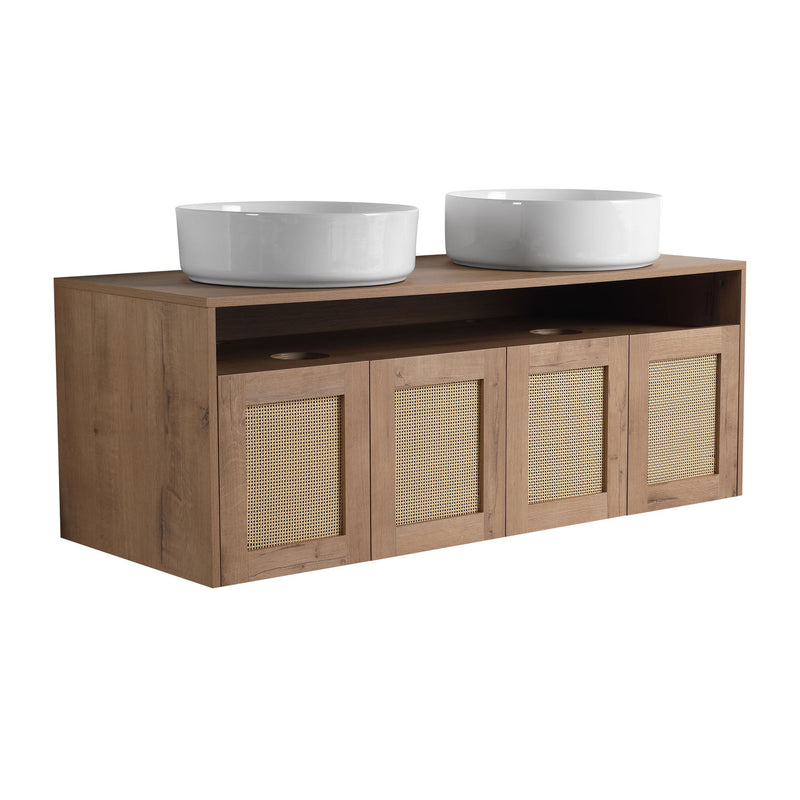 Bathroom Vanity & Art Sink, 2 Soft Close Doors, Float Mounting Design