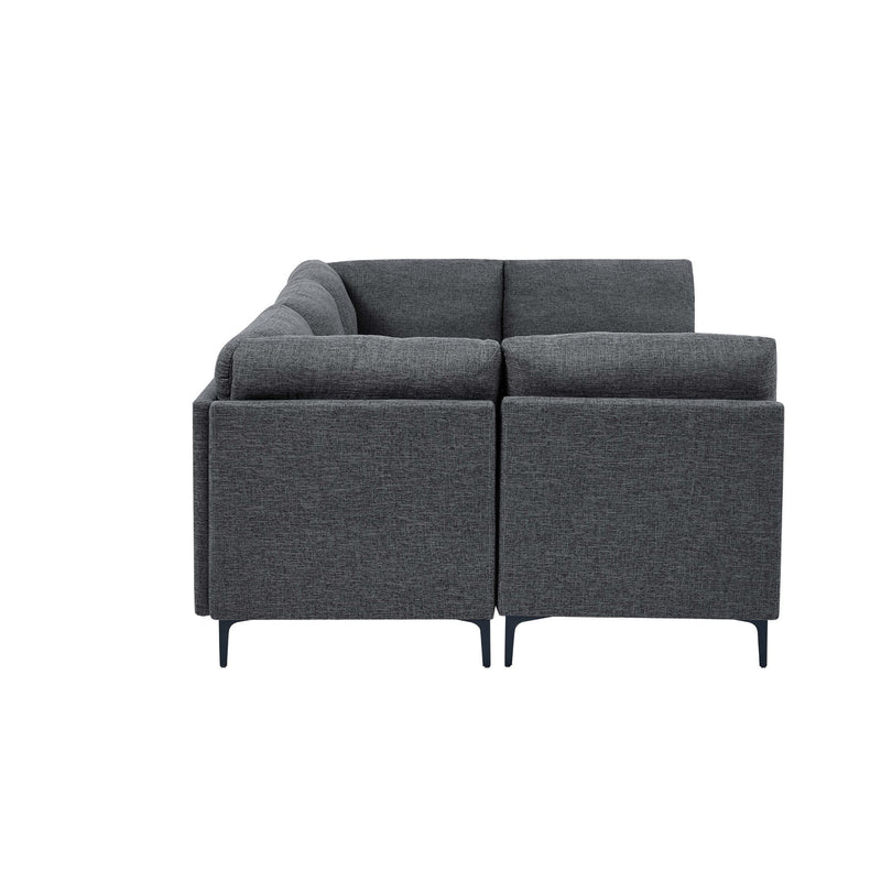 Upholstered Modular Sectional & Tall Legs