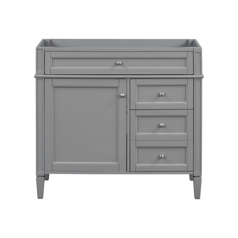 Bathroom Vanity With 2 Drawers And Tip-Out Drawer, Storage Cabinet