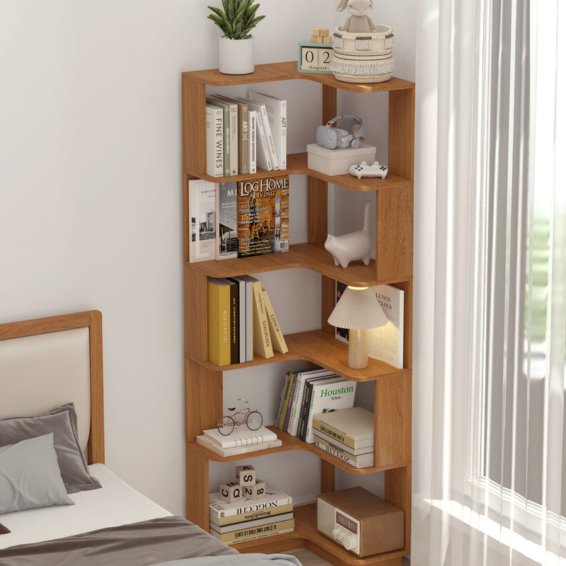 L-Shaped Corner Bookshelf