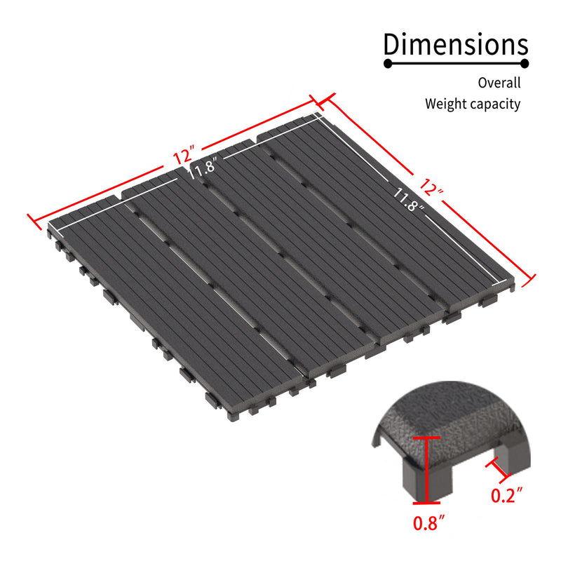 Interlocking Deck Tiles 44 Pack